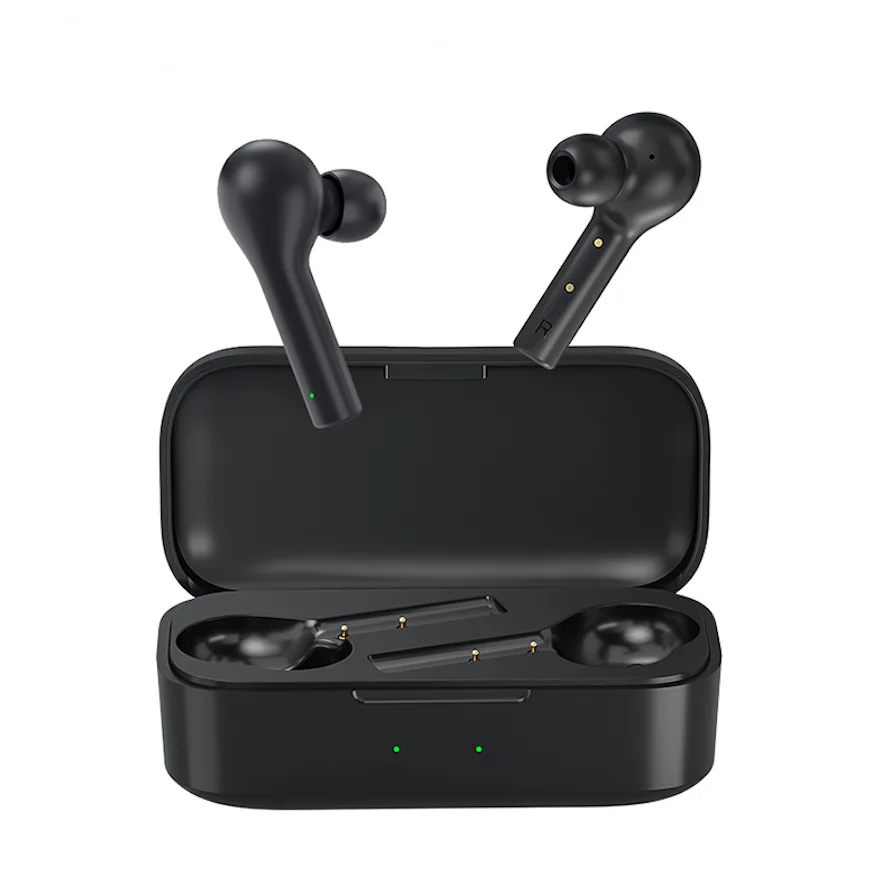 HIFI stereo IPX4 Original QCY T5 QS5 Wireless Bluetooth V5.0 Earphones Gaming Fingerprint  380mAh charging box Dual Mirc Earbuds