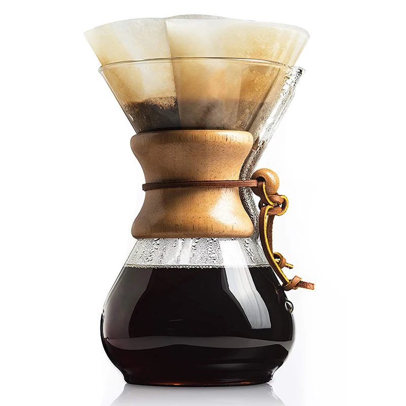 

3 Cup 5 Cup 8Cup 12 Cup Pour Over Glass Coffee Maker Holiday Gift 500ml Transparent Home Use Barista Coffee Pot