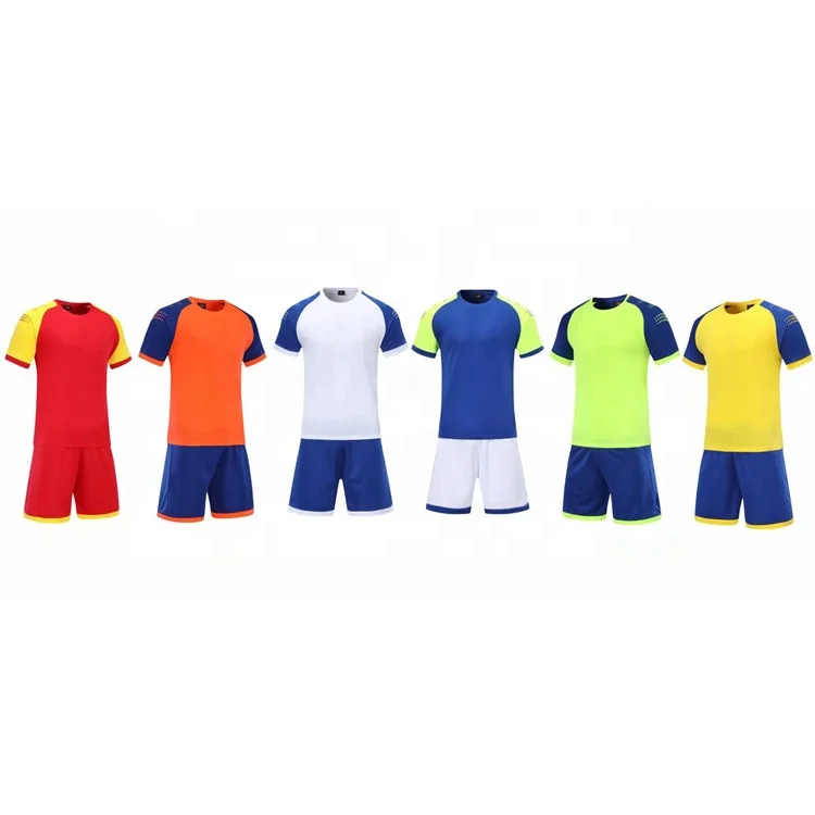 

2021 Low Price No Logo Jersey Sets Adult Sports Jersey Soccer Thailand, Any colors can be made