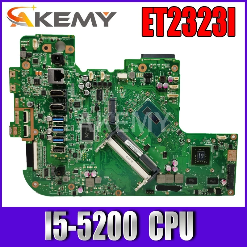 

Akemy ET2323I MAIN BOARD REV1.3 ET2323I I5-5200 All-in-one mainboard For ASUS ET2323I motherboard 90PT0110-R03000 Tested Working