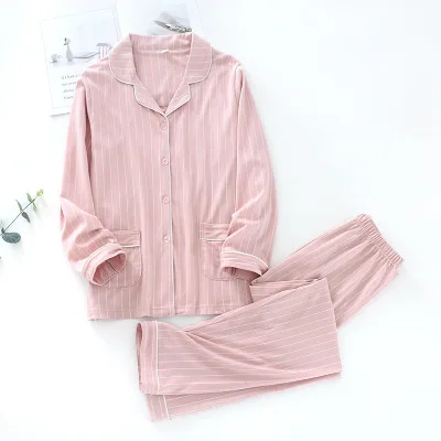 

Couples Pure Color Simple Pajamas For Ladies Autumn And Winter Long Sleeve Set Sleeveless Nightgown Night Dress Size M-xxl