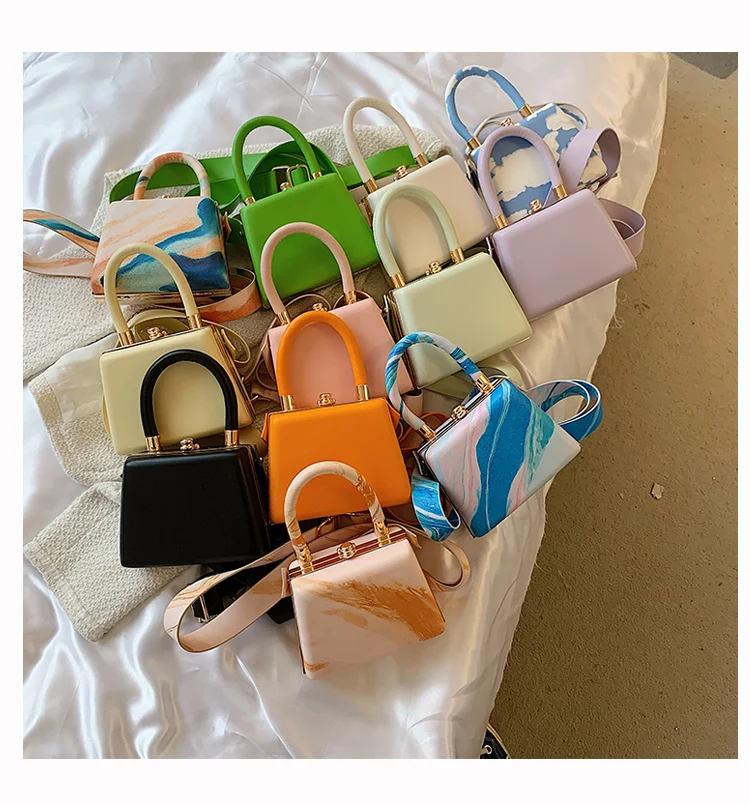 

2021 new luxury designer fossil rock PU tie dye clutch party wedding purse soft evening bag bridal handbag for women party