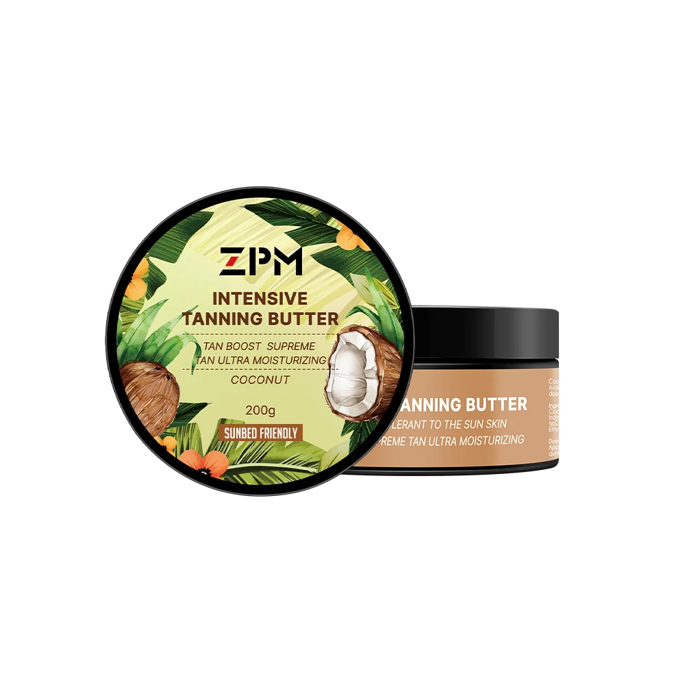 

ZPM Private Label Natural Deep Dark Suntan Lotion Coconut Cream Sunbed Tanning Gel sunbed friendly tanning accelerator