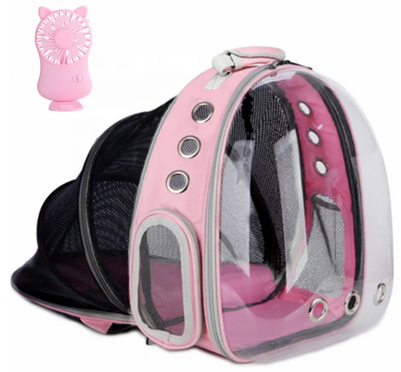 

Best Quality Expandable Cat Carrier Backpack Large Pet Tent House With Vent Fan Space Capsule Bubble Pet Carrier Transparent, Customized