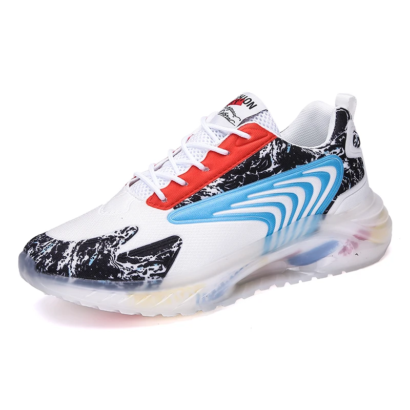 

2021 Amazon High Quality Thick Bottom Air Cushion Wholesale Sports Running Waking Shoes Sneakers, White, black, white brown