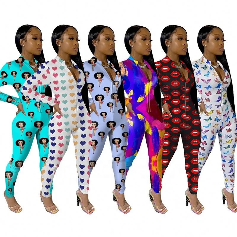 

Sexy fall clothing long sleeve sleepwear nightwear romper pajamas onesies for women, Picture color