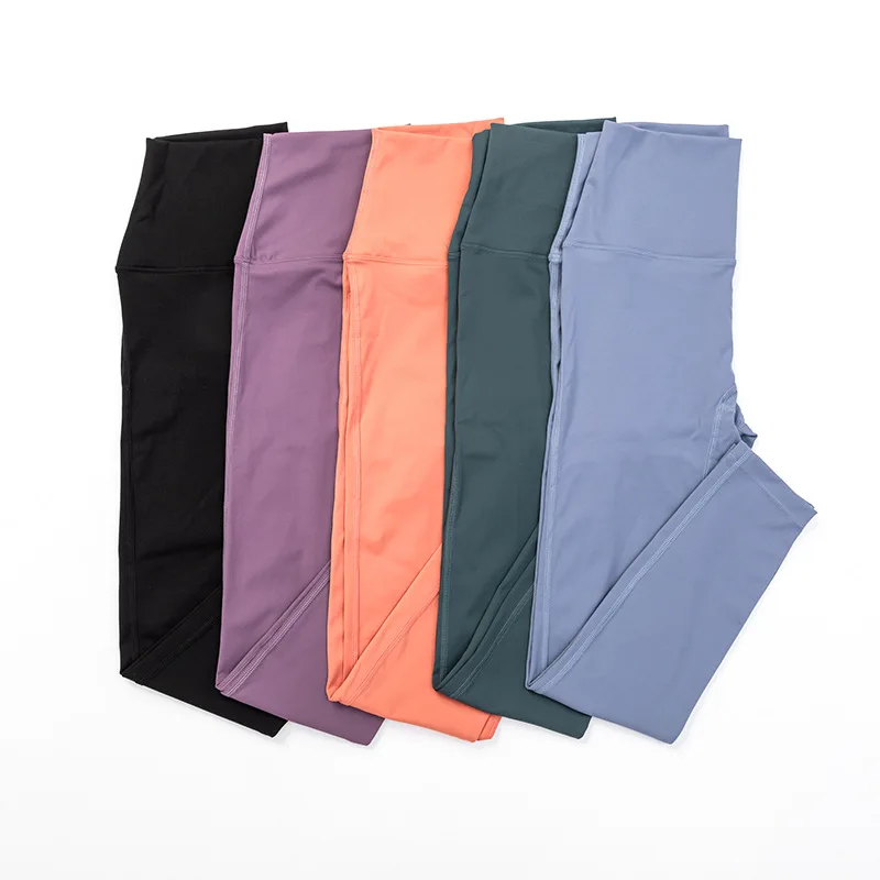 

2021 new no embarrassment line yoga leggings high waist sports leggings running fitness cycling yoga pants for woman