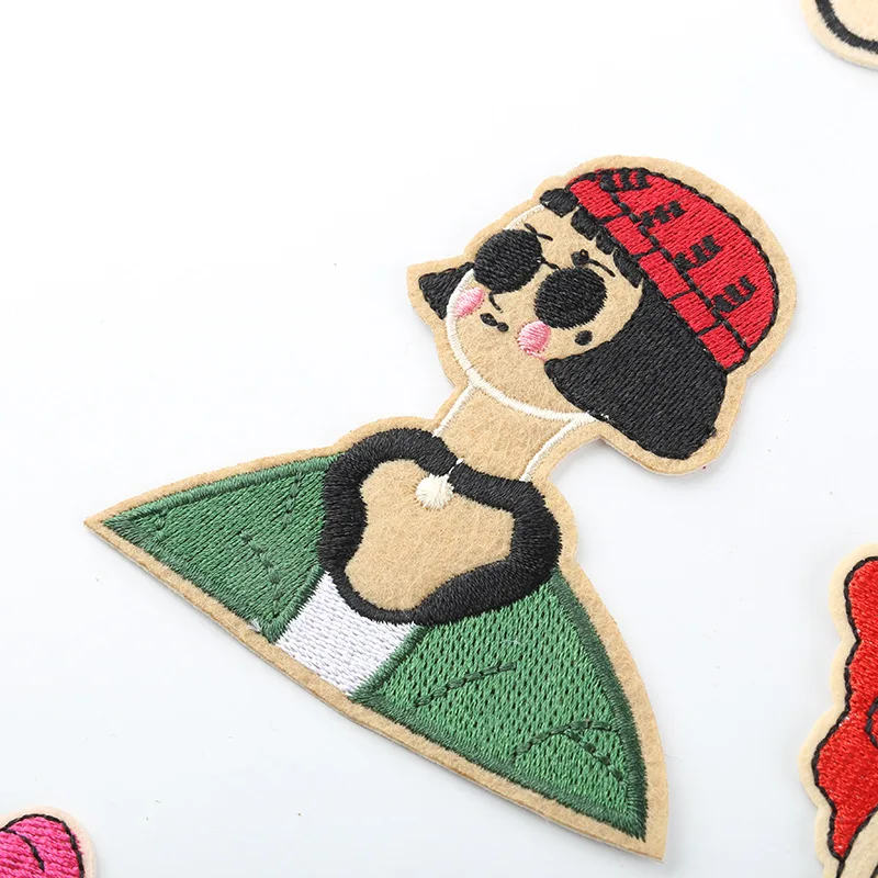 

Embroidered cloth pasted with cute cartoon characters fashion children's clothes patch embroidered chapter clothing accessories