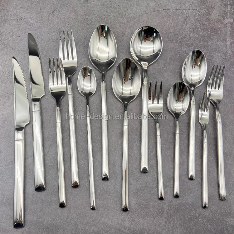Factory Direct Stainless Steel Cutlery Set Classic Silverware Spoon and Fork for Kitchen Use Business Gifts