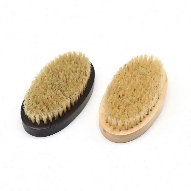 

Custom Men Wave Brush Box Hair Wholesale Pattern Brushve Curls And Waves Detangler Teeth Comb Red Bristle Hairbrush