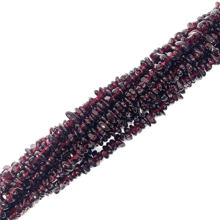 

Natural Freeform Gemstone Red Garnet Chips Cut Beads 4-6 mm Wholesale High Quality Polish Garnet Beads, 100% natural color
