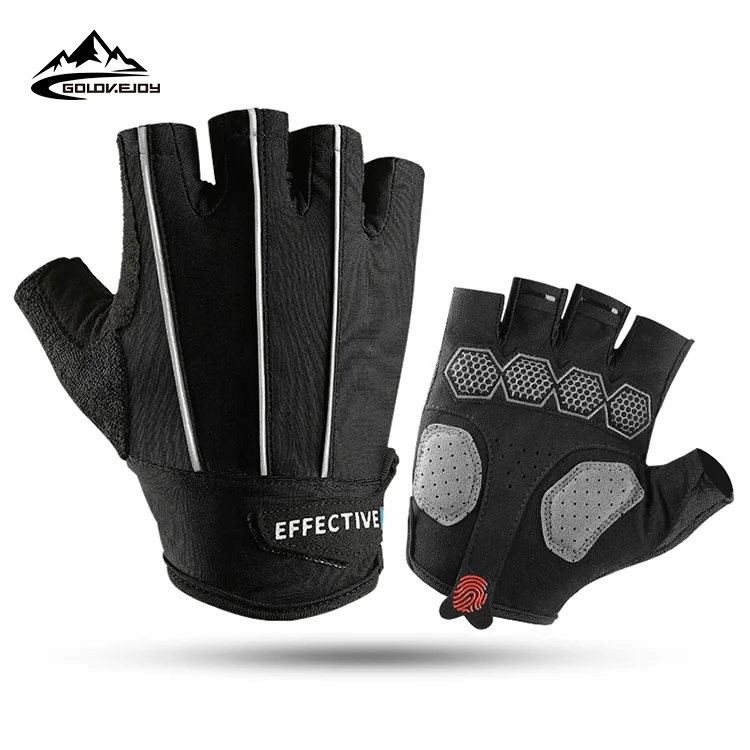 

GOLOVEJOY XG28 Fashion Half Finger Comfortable Fitness Gloves Mon-slip Exercise Weightlifting Sport Gloves Gym, Has 3 colors