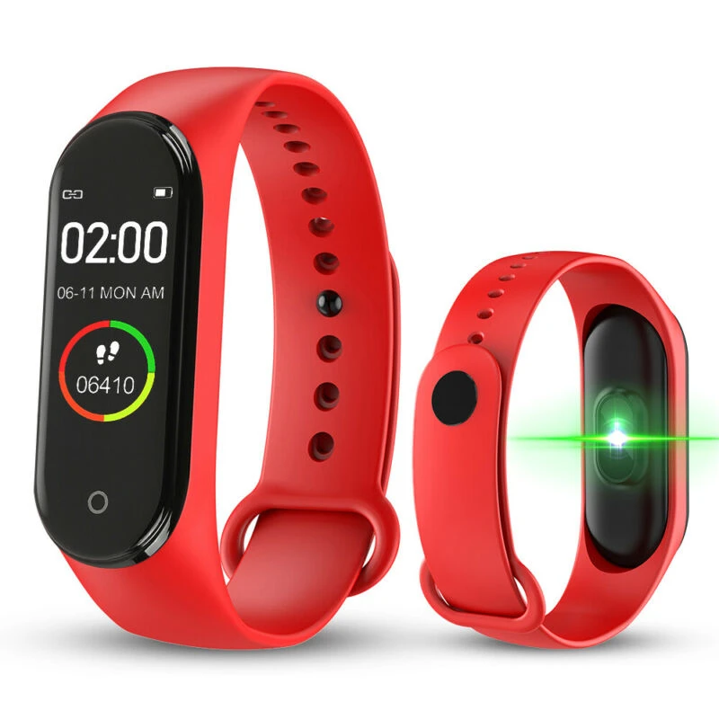 

Oem Reloj Inteligente M4 Mi 4 Wrist Bands Sdk Fashion Strap Smart Bracelet Pk Smartwatchs P8 pk m5 m5 call, Black red blue grey