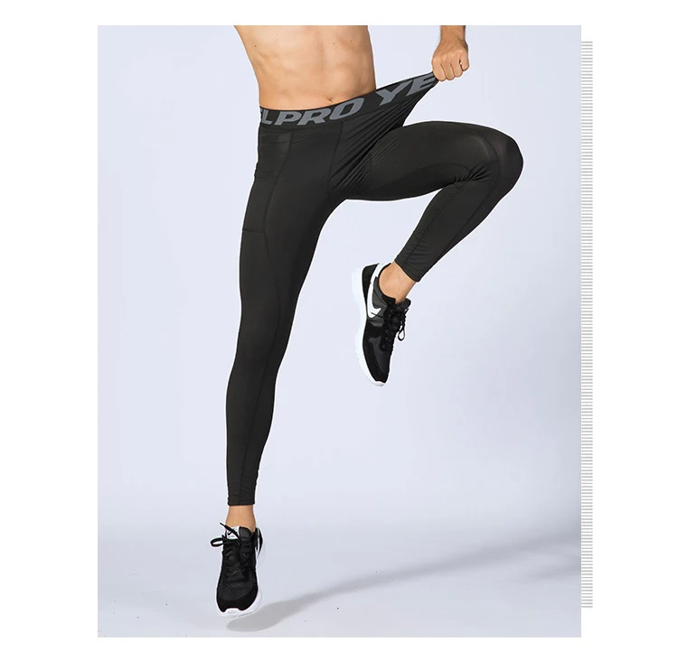 Men's Compression Pants Tights Sports Leggings Quick Dry Baselayer With ...