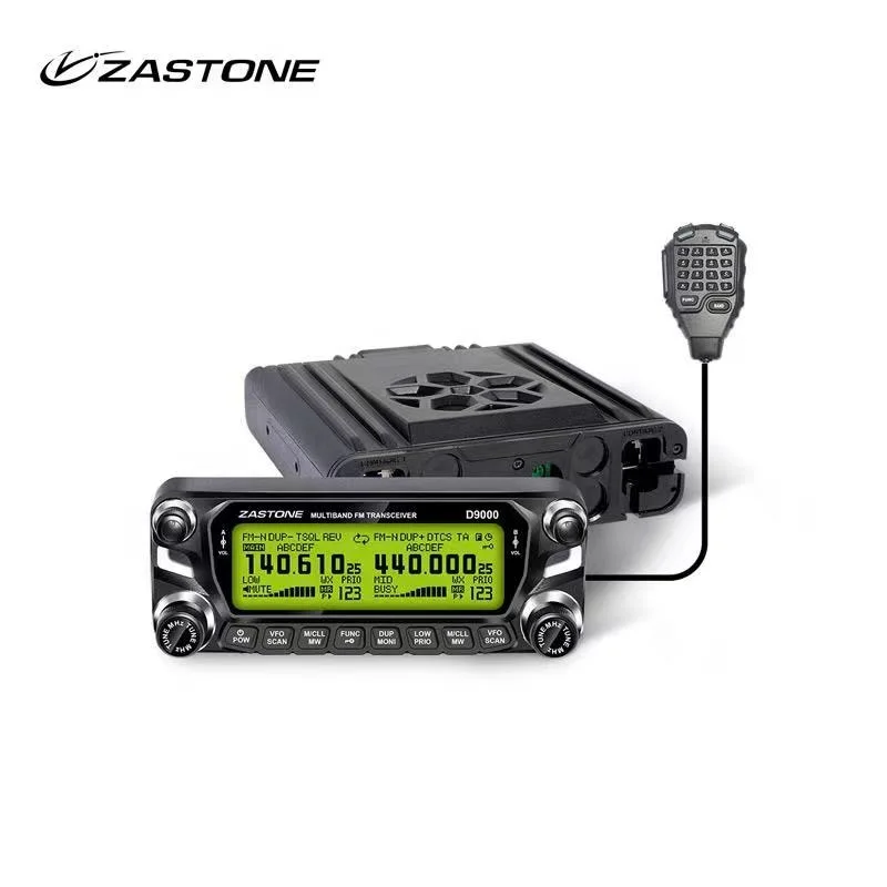 

New Arrival Zastone D9000 60W Car Walkie Talkie 50km Dual Band U/V Mobile Ham Radio HF Transceiver CB Radio Station, Black