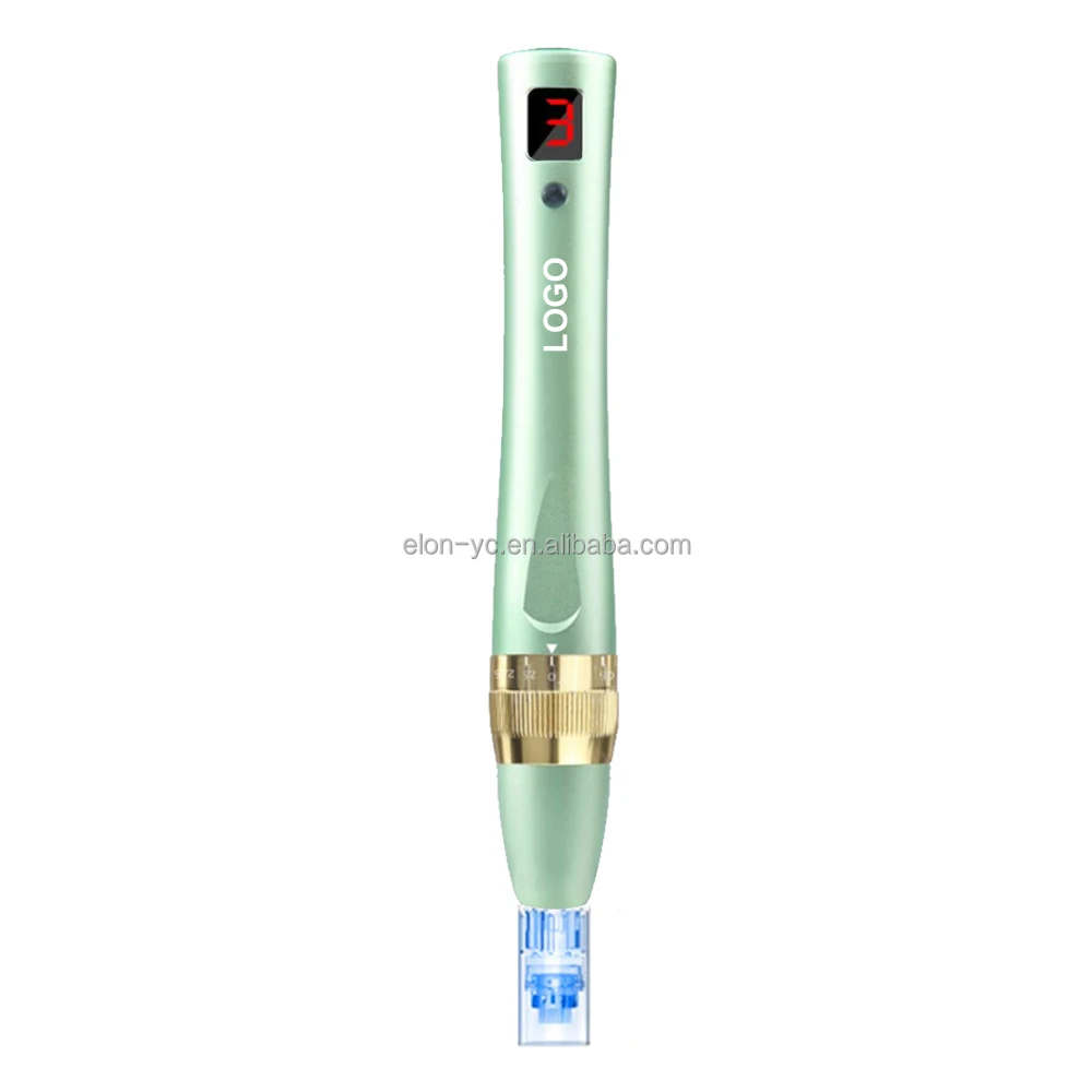 

ELON-YC Unique Design derma pen E1 free OEM dermapen micro needling miconeedle dr pen Adjustable wireless derma pen professional