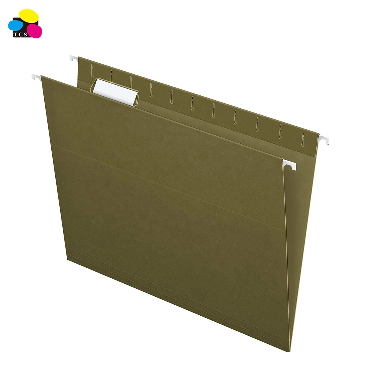 
Clear Tab Dark Green Kraft Paper Hanging Suspension File Folder 5 Tabs  (625317043)