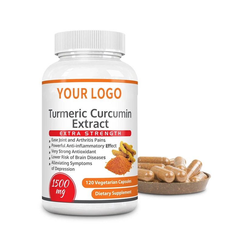 
OEM private label organic turmeric curcumin capsules 