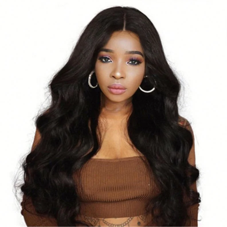 

Jhcentury Sexy Big Wave Women Wig Female African Long Hair Brown Curly Hair Wig