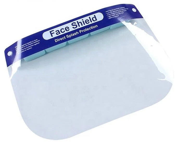 

two side anti fog disposable face shields PETG face shield medical face visor
