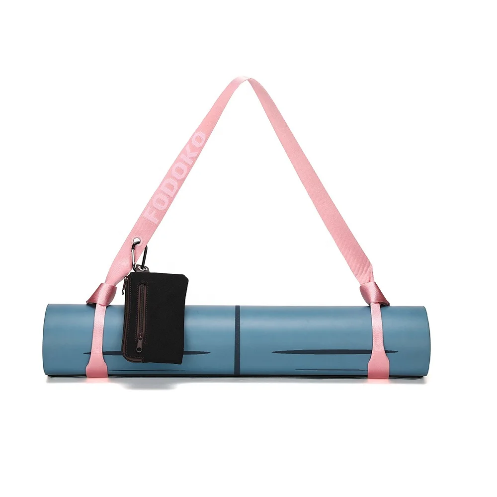 

Factory Direct Colorful Durable Nylon Eco Friendly Custom Printed Yoga Strap Sling,Portable Yoga Mat With Carrying Strap