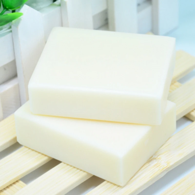 

Natural Goat Milk Soap Organic Whitening Sea Salt Essential Oil Soap Remove Acne Deep Cleansing Anti Mite Goat Milk Soap, Milky white