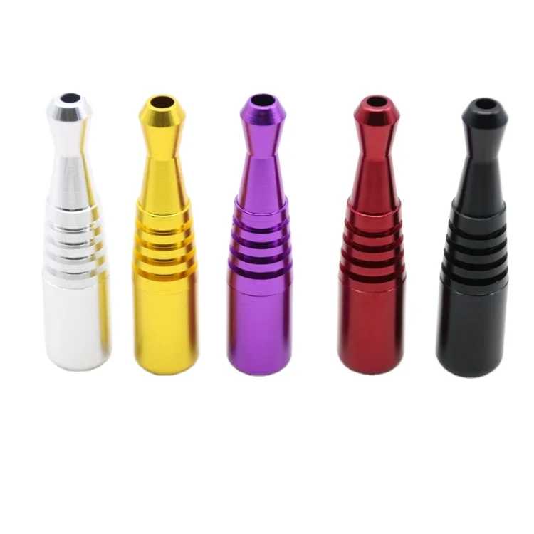 

Wholesale Colorful Fancy Baseball Style High Quality Meetal Aluminum Cheap Herb Tobacco Weed Smoking Pipe