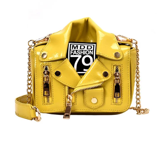 

2020 New Arrivals Ladies Fancy Motorcycle Jacket Bags PU Leather Shoulder Bag