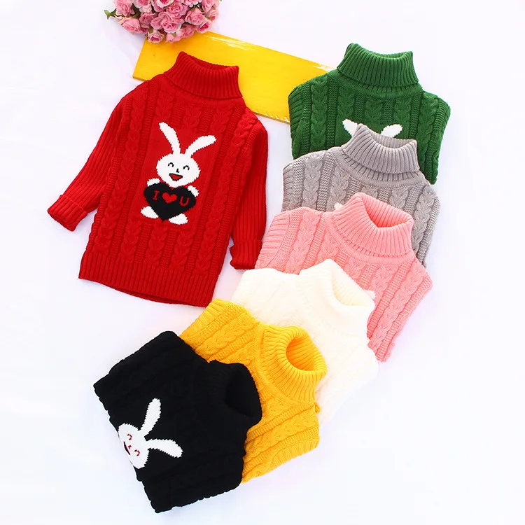 

Wholesale Warm Bear Kids Sweaters for Boys Girls Long Sleeve Autumn Soft Baby Pullover Children Sweater Tops, Total 7 colors
