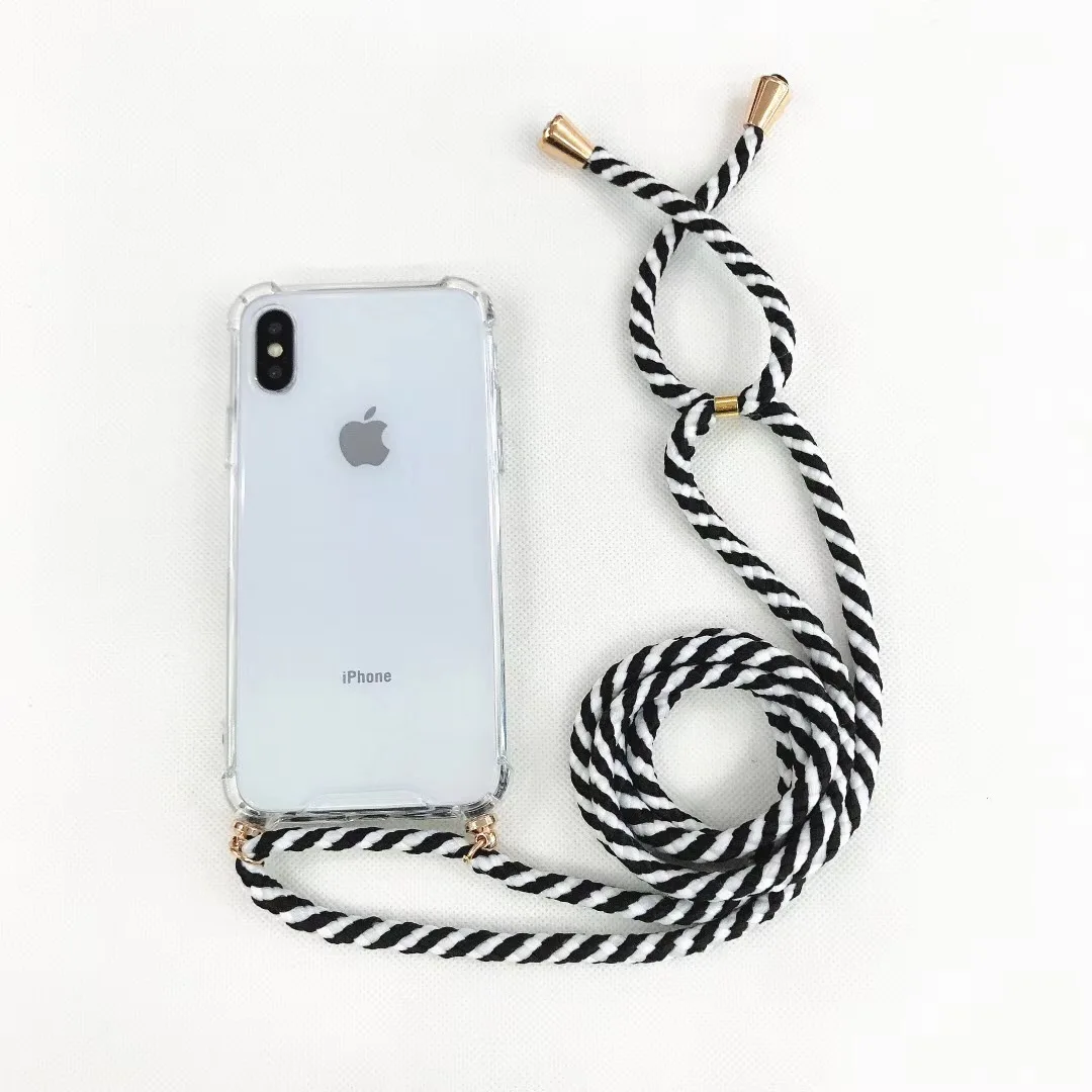 

2019 Hot selling phone case hand strap for 6G cellphone case crossbody for motorola neck strap phone csae for S10