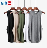 

Sports sleeveless travel vest gym mens tank top bodybuilding fitness running custom logo tank top