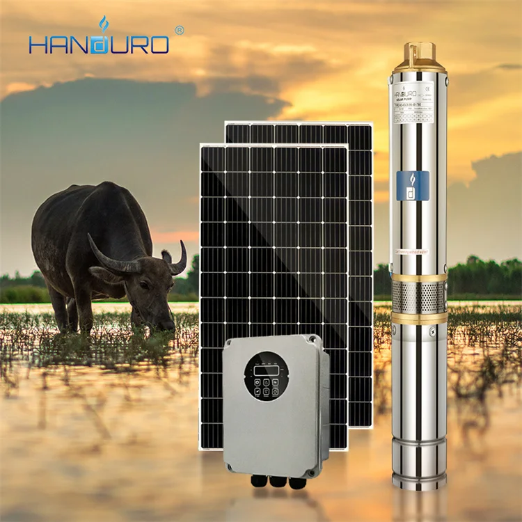 

48V 400W 3.8m3/h 55M DC 3inch Submersible Solar Water Pump With Plastic Impeller