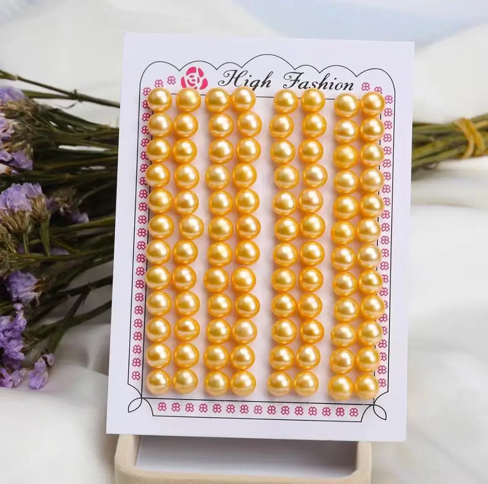 
Zhuji Supplier Freshwater Button Loose Pearl For Jewelry Making Loose Beads 