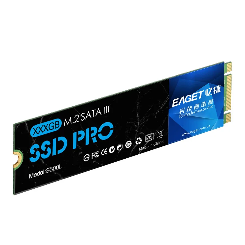 

EAGET S300L Internal Solid State Drives 128GB NGFF M.2 SATA3.0 Hard Drive SSD for PC/Laptop/Notebook HDD
