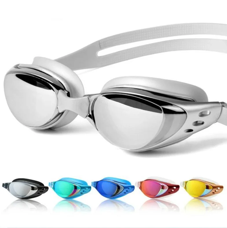 

Amazon Hot Sale Swim Goggles No Leaking Anti Fog UV Protection Swim Glasses with Protect Case Swim Glasses, Blue pink black white