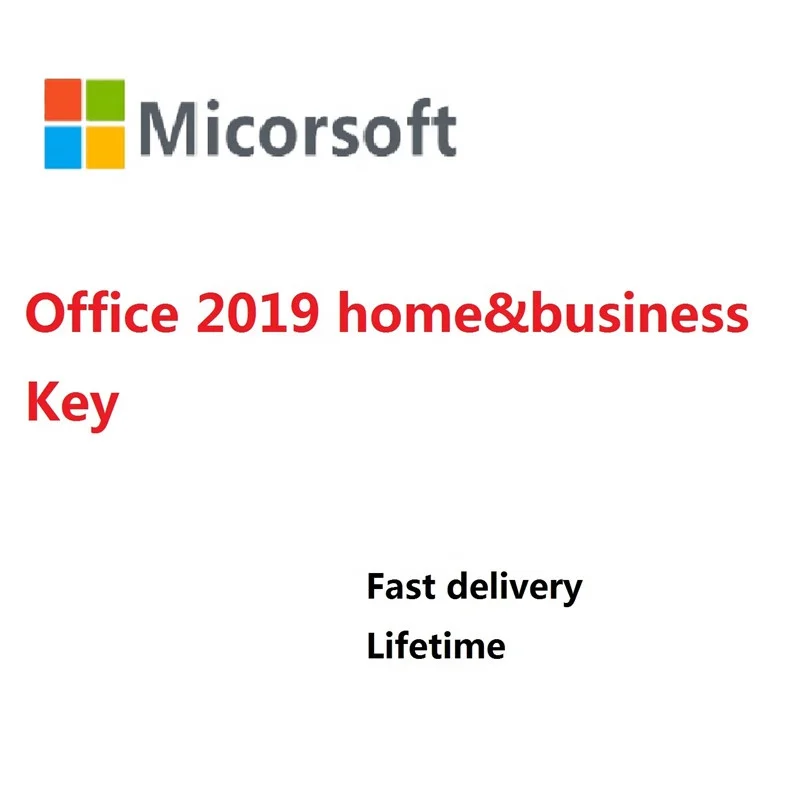 

MS Email Delivery Microsoft Online Activation Office 2019 Home And Business Licence Key For PC/MAC