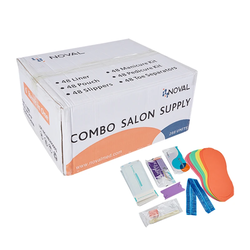 Ready to ship disposable salon combo kit disposable pedicure combo set disposable pedicure combo kit 48 pieces per item