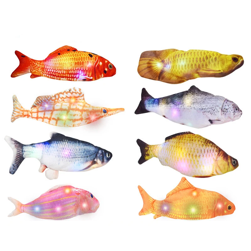 

Hot Selling Electric USB Fish Charging Simulation Fish Beating Fish Cat Pet Toy