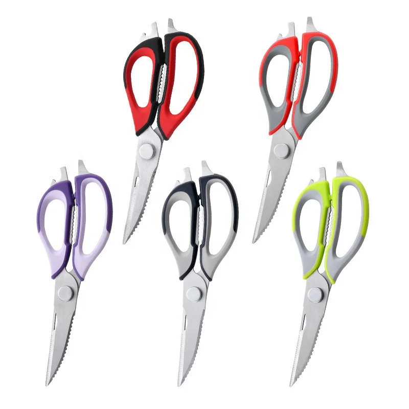 

Kitchen Scissors Heavy Duty Dishwasher Safe All Purpose Utility Sharp Stainless Steel Cooking Kitchen Shears