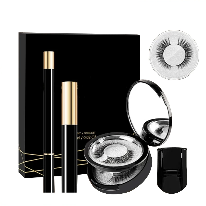 

Magnetic Eyelashes With Eyeliner Sets and Kits Wholesale False Eyelashes, Black