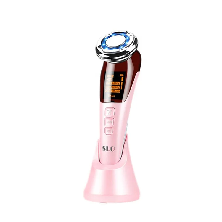 

2021 Portable Skin Care Import Skin Rejuvenation Beauty Instrument Led Color Light Photon EMS Facial Massager