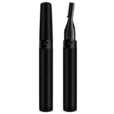 

Portable Automatically Safety Mini Battery Operated Electric Eyebrow Trimmer Lady Eyebrow Trimmer Hair Removal Painless Slanted, Black