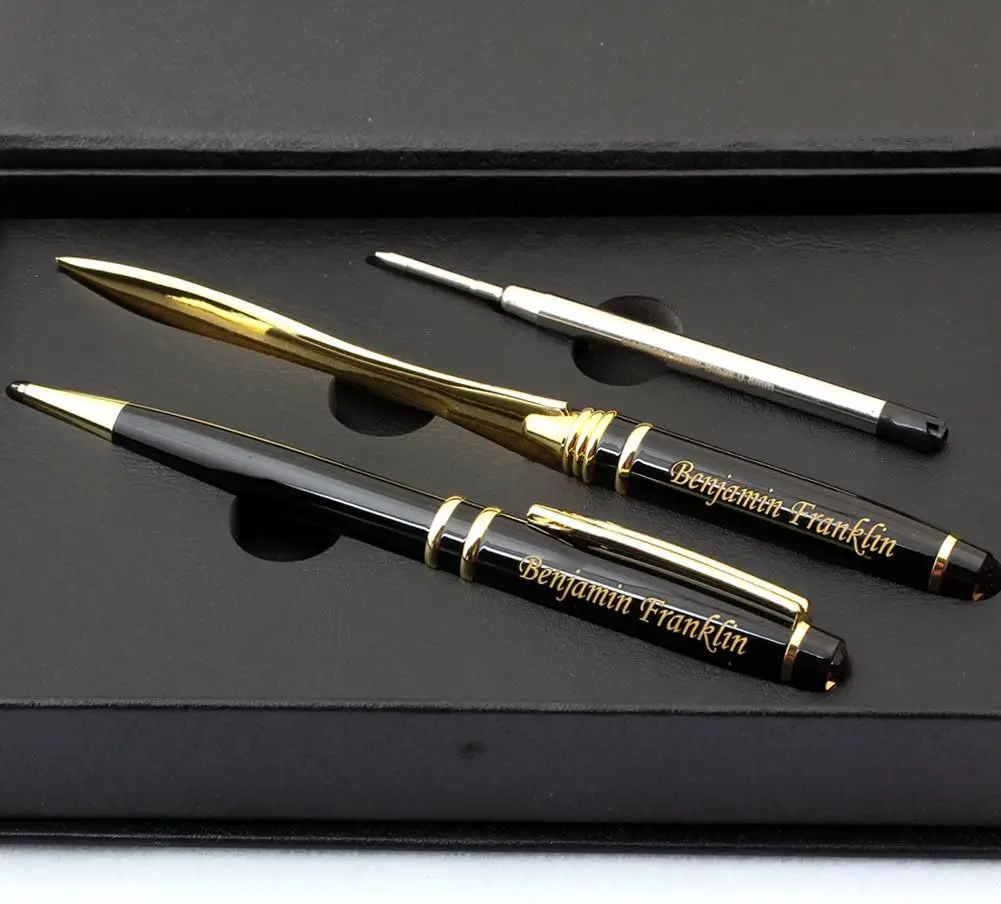 Masonic Ball Pen with Letter Opener set in a Gift Box 