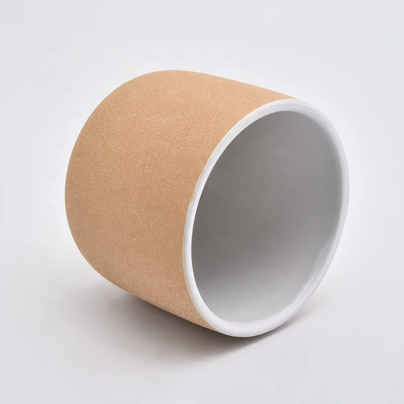 Wholesales empty frosted candle holder home decor