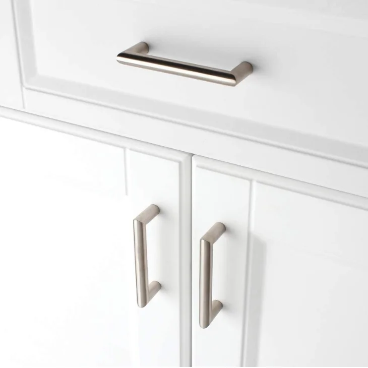 
Factory stainless steel customized size right angle round tube kitchen cabinet handle pull for furniture 