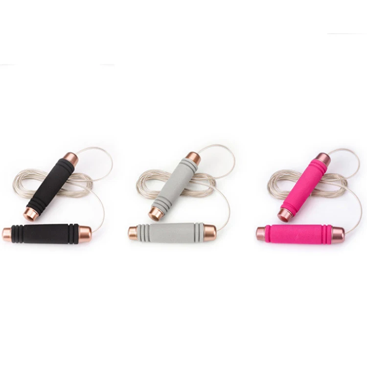 
Cheap Fitness Exercise Gym Workout Bearing Cable Speed Weighted Skipping Jump Rope With Load and Carrying Bag and Box 