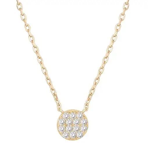 

Gold Plated Gold Fashion Simple Necklace Dot Pendant Necklaces for Women