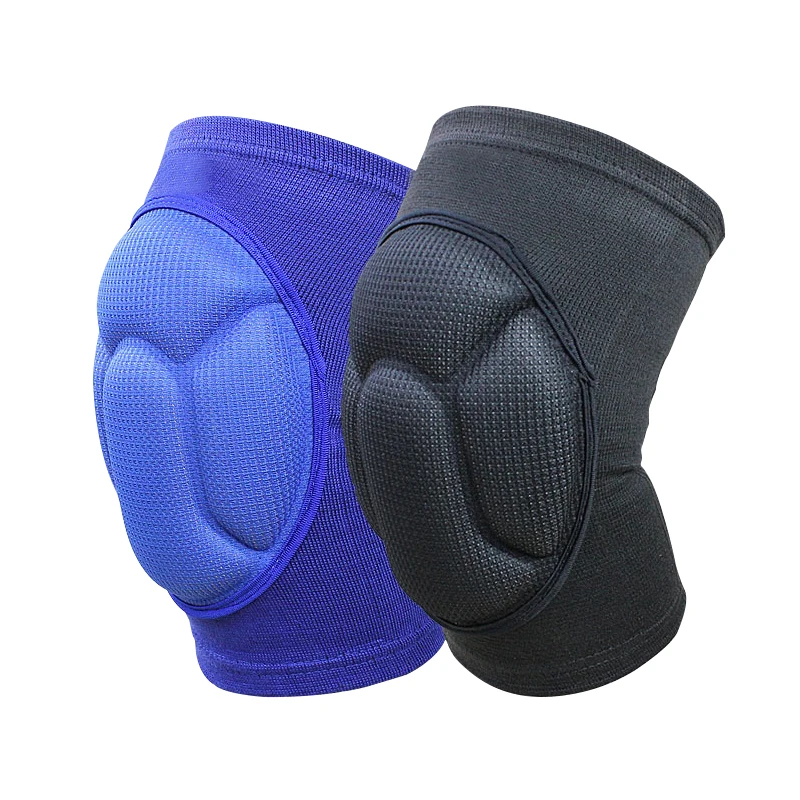 

sports knee pads custom nylon thickened volleyball dance futsal knee pads, Blue/black