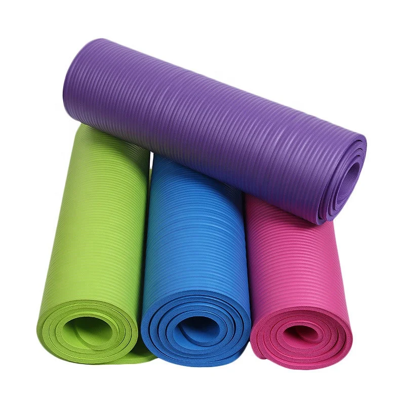 

8 mm Recycled Durable Folding Custom Washable Non Slip Exercise Gym Pilates ECO Friendly Thick Cheap NBR Yoga Mat with Logo