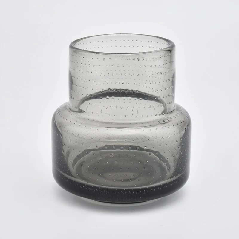 Black Glass Candle Jar Home Decor Wholesales